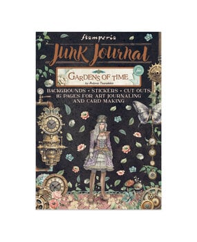 Stamperia Gardens of Time Junk Journal Stickers, Backgrounds, Cut-Outs by Antonis Tzanidakis (SBJK17)