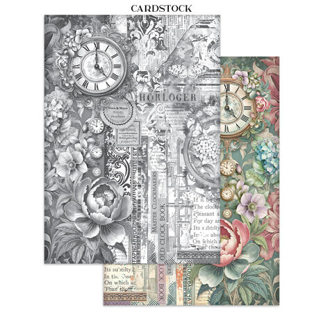 Stamperia Gardens of Time Junk Journal Stickers, Backgrounds, Cut-Outs by Antonis Tzanidakis (SBJK17)