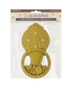 Stamperia Gardens of Time MDF Crafty Shapes Blank Pendulum Clock by Antonis Tzanidakis (KLSM82)