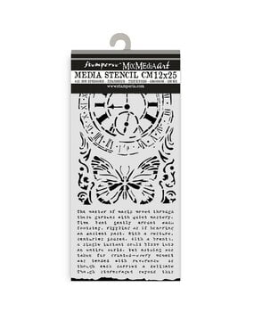 Stamperia Gardens of Time Thick Stencil 12x25cm Clock and Butterfly by Antonis Tzanidakis (KSTDL158) Stamperia Gardens of Time Thick Stencil 12x25cm Clock and Butterfly by Antonis Tzanidakis (KSTDL158)