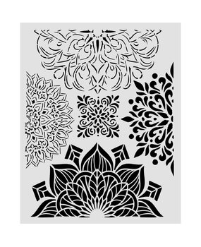 Stamperia Gardens of Time Thick Stencil 20x25cm Half Friezes by Antonis Tzanidakis (KSTD204) Stamperia Gardens of Time Thick Stencil 20x25cm Half Friezes by Antonis Tzanidakis (KSTD204)