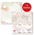 Rose Tales 12x12 Inch Paper Set 250gsm (12sheets) (CPS-RT30-12)