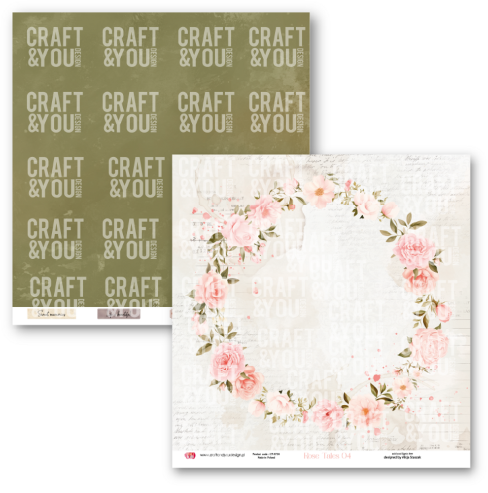 Craft & You Design Rose Tales 12x12 Inch Paper Set 250gsm (12sheets) (CPS-RT30-12) Craft & You Design Rose Tales 12x12 Inch Paper Set 250gsm (12sheets) (CPS-RT30-12)