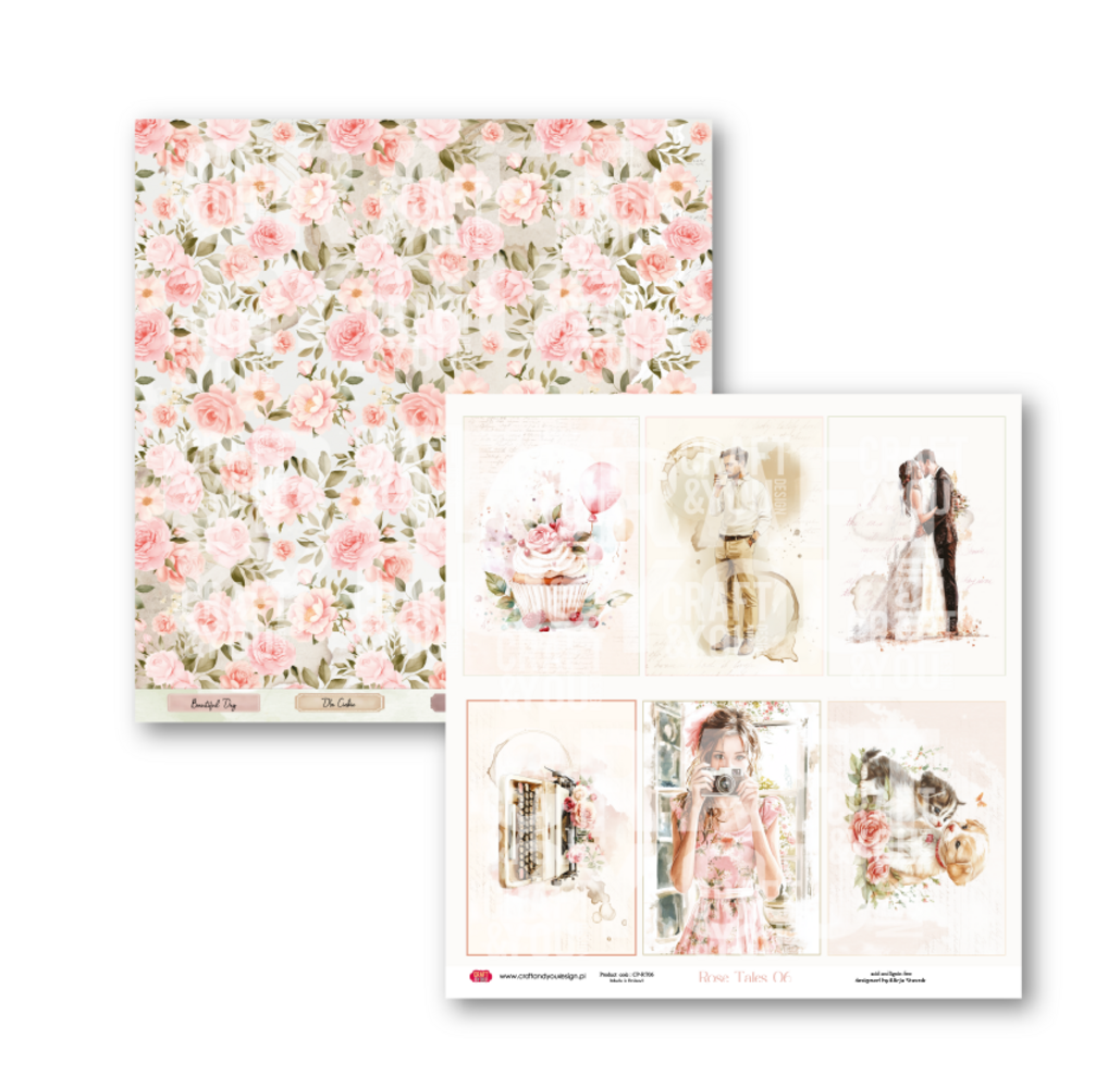 Craft & You Design Rose Tales 12x12 Inch Paper Set 250gsm (12sheets) (CPS-RT30-12) Craft & You Design Rose Tales 12x12 Inch Paper Set 250gsm (12sheets) (CPS-RT30-12)