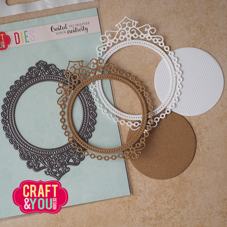 Craft & You Design Elegant Frame Dies by Gosia (CW398) Craft & You Design Elegant Frame Dies by Gosia (CW398)