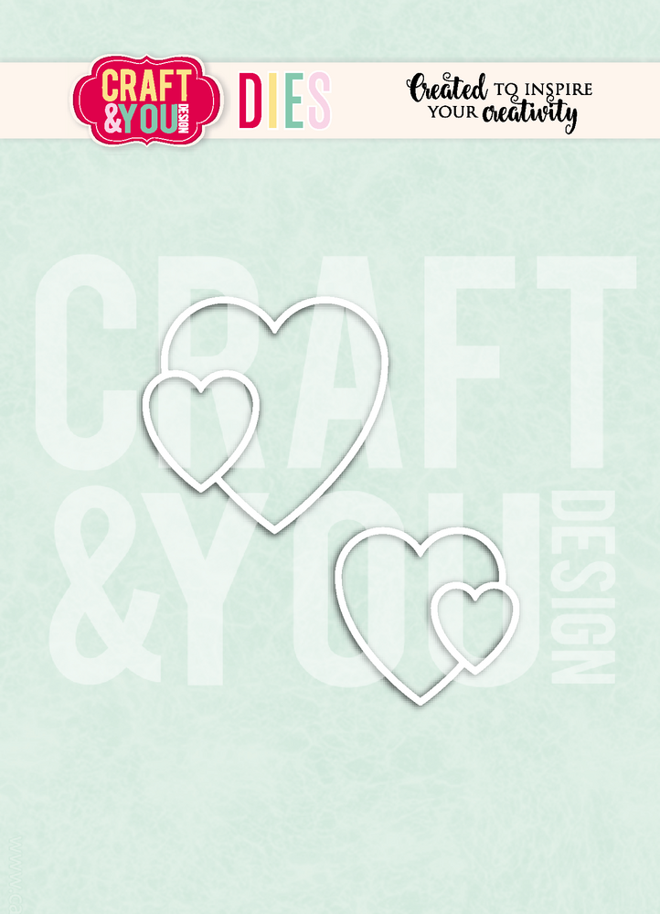 Craft & You Design Hearts Dies by Gosia (CW399)