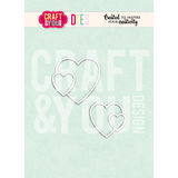 Craft & You Design Hearts Dies by Gosia (CW399)