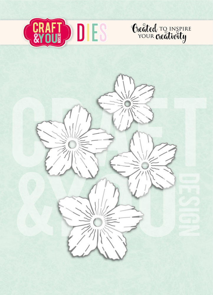 Craft & You Design Garden Flower 1 Dies by Gosia (CW403)