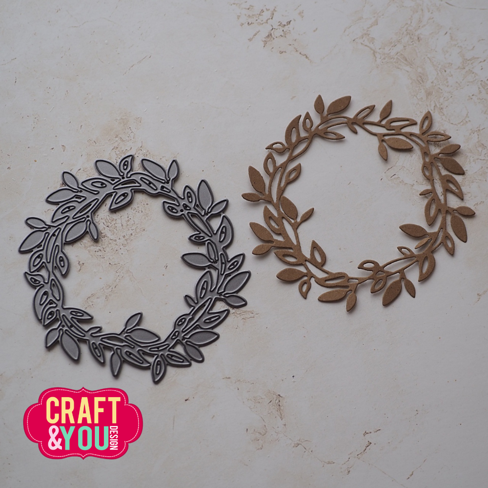 Craft & You Design Leaf Wreath Dies (CW408) Craft & You Design Leaf Wreath Dies (CW408)