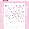 Craft & You Design Floating Hearts A6 Stencil (SC019)