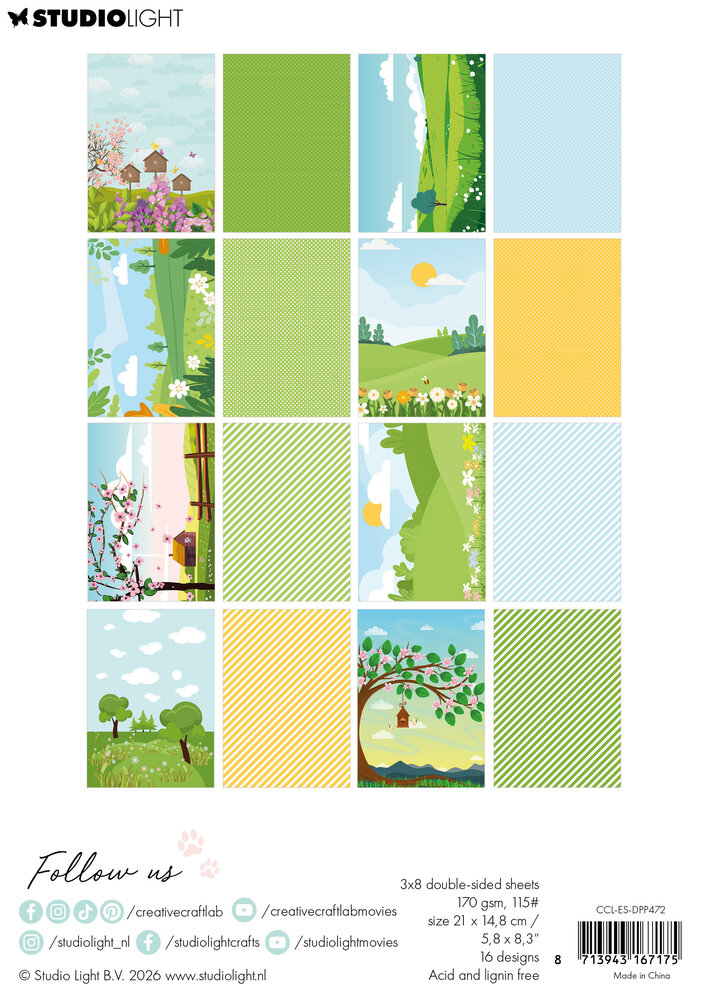 Creative Craftlab How's It Growing? A5 Essentials Designer Paper Pad (CCL-ES-DPP472) Creative Craftlab How's It Growing? A5 Essentials Designer Paper Pad (CCL-ES-DPP472)