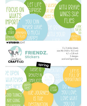Creative Craftlab Friendz Sticker Pad Spring (CCL-FR-STIC74)