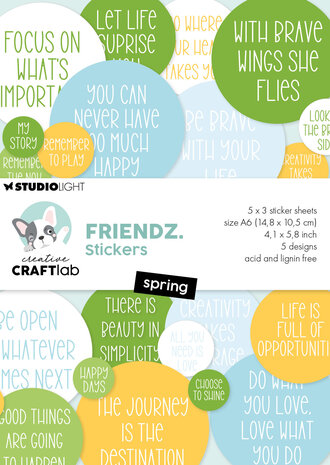 Creative Craftlab Friendz Sticker Pad Spring (CCL-FR-STIC74) Creative Craftlab Friendz Sticker Pad Spring (CCL-FR-STIC74)