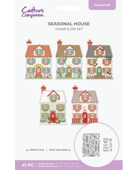 Crafter's Companion Seasonal House Stamp & Metal Die Set (CC-STD-SEHO)