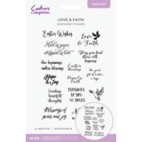Crafter's Companion Faithful Celebrations Stamp Set Easter Sentiment (CC-STP-LOVFTH)
