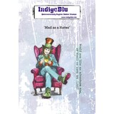 IndigoBlu Mad as a Hatter A6 Red Rubber Stamp (IND1525)
