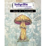 IndigoBlu Mushroom Solo Red Rubber Stamp (IND1528)