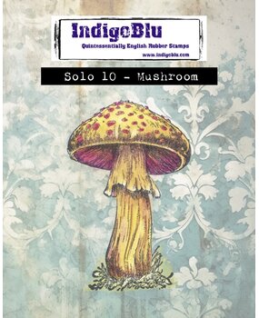 IndigoBlu Mushroom Solo Red Rubber Stamp (IND1528)