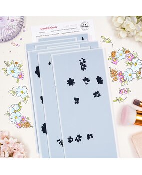 Pinkfresh Studio The Daydream Edit Stencil Garden Grace by Dawn Woleslagle (323226)
