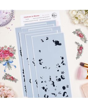 Pinkfresh Studio The Daydream Edit Stencil Celebrate in Blooms by Kinnari Zaveri (322426)