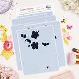Pinkfresh Studio The Daydream Edit Stencil Golden Poppies by Inna Moreva (321726)