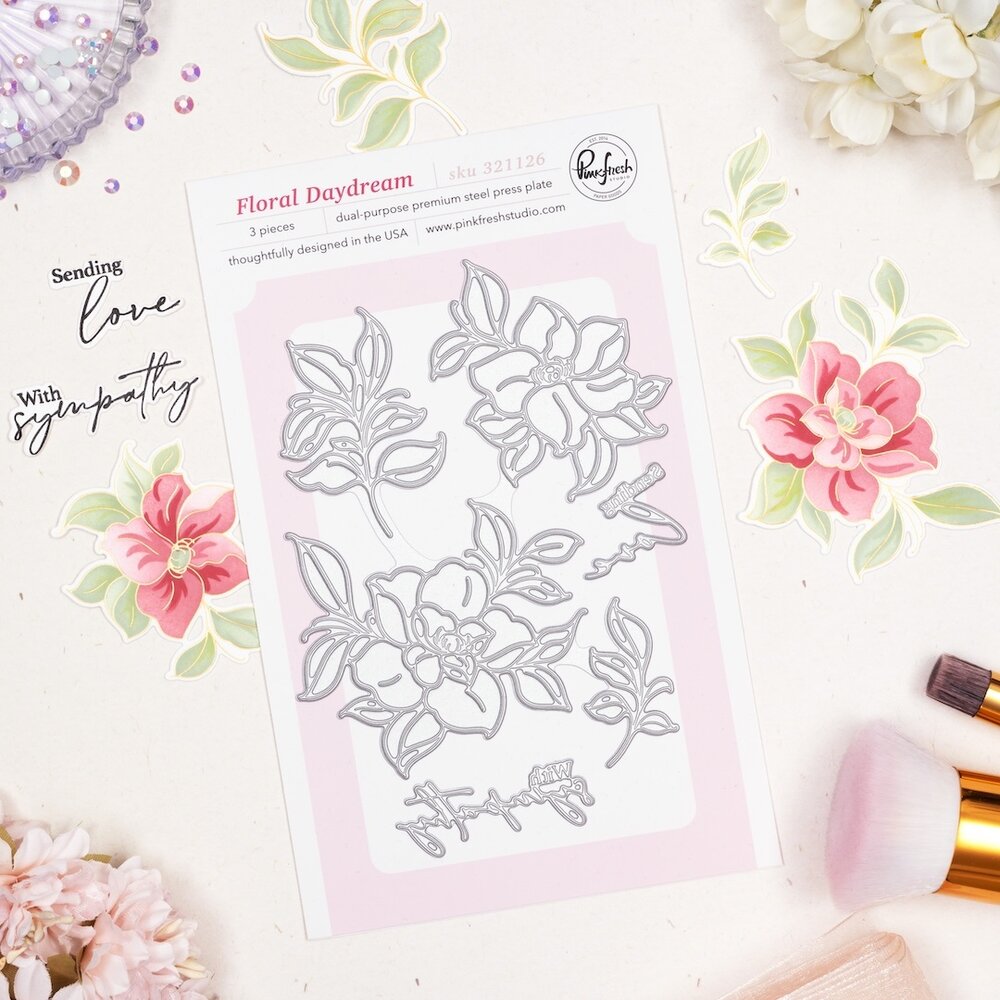 Pinkfresh Studio The Daydream Edit Press Plate Floral Daydream by Inna Moreva (321126)