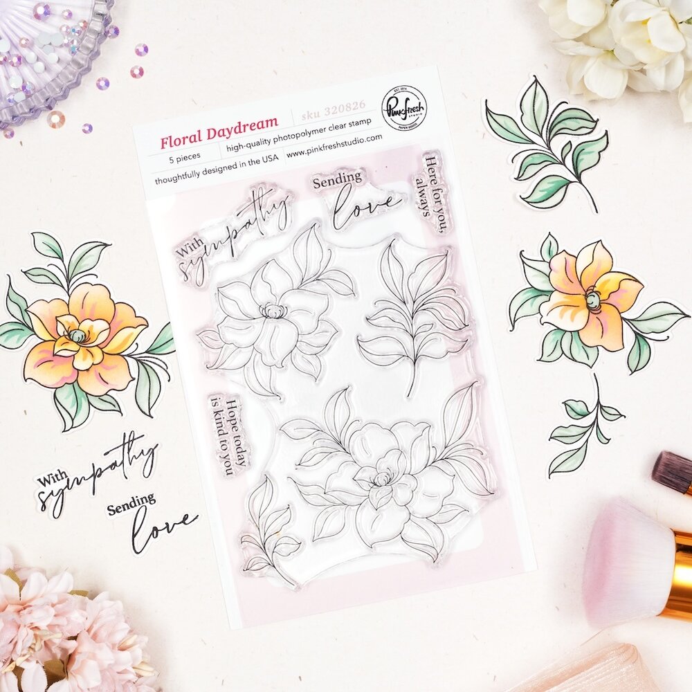 Pinkfresh Studio The Daydream Edit Stamp Floral Daydream by Inna Moreva (320826)