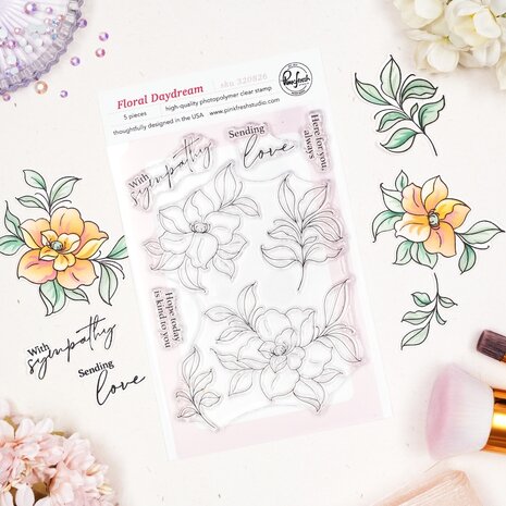 Pinkfresh Studio The Daydream Edit Stamp Floral Daydream by Inna Moreva (320826)