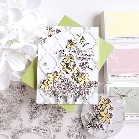 Pinkfresh Studio The Daydream Edit Stamp Whispering Daffodils by The Whimsical Creative Design Studio (321826)