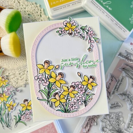 Pinkfresh Studio The Daydream Edit Stamp Whispering Daffodils by The Whimsical Creative Design Studio (321826)