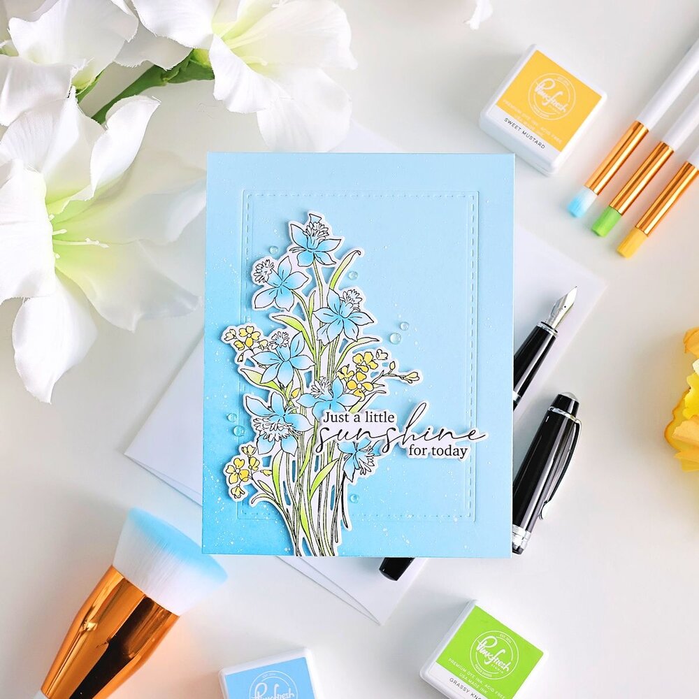 Pinkfresh Studio The Daydream Edit Die Whispering Daffodils by The Whimsical Creative Design Studio (321926)