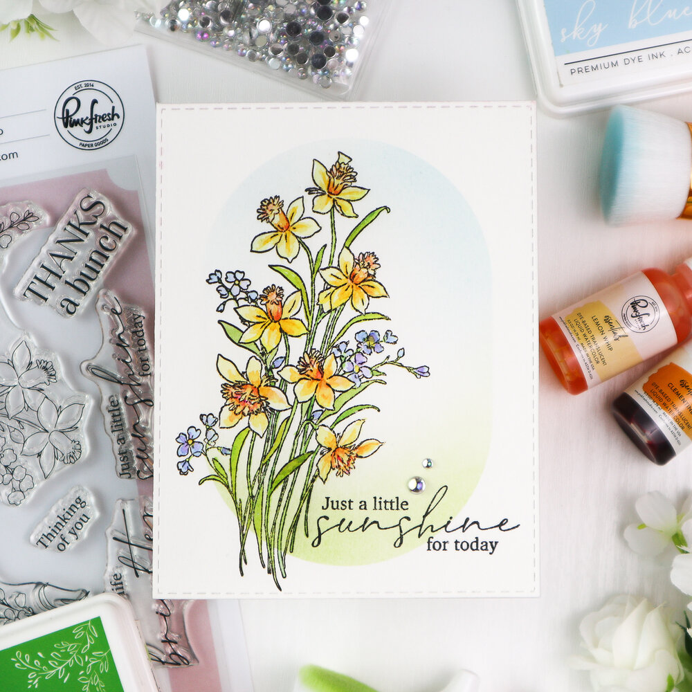 Pinkfresh Studio The Daydream Edit Die Whispering Daffodils by The Whimsical Creative Design Studio (321926)