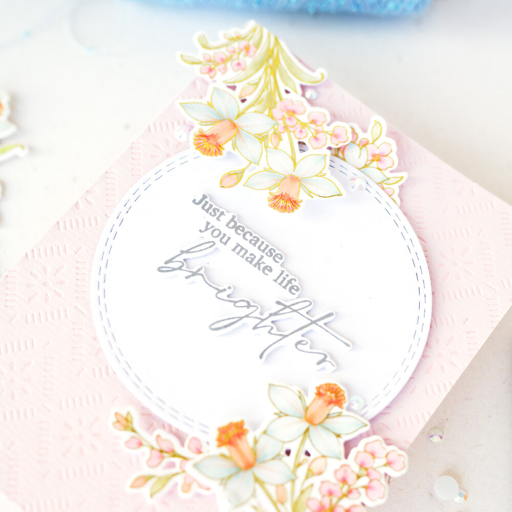 Pinkfresh Studio The Daydream Edit Stencil Whispering Daffodils by The Whimsical Creative Design Studio (322026)