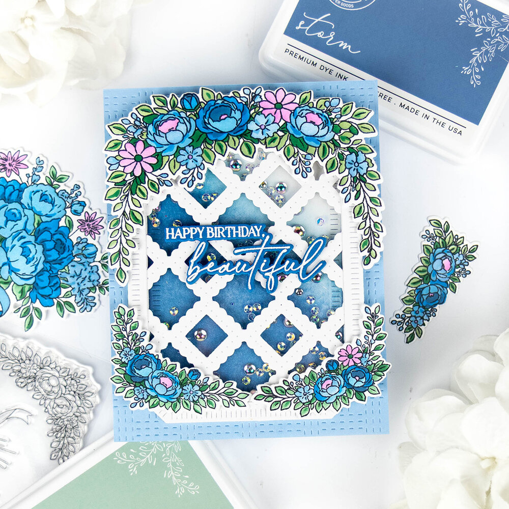 Pinkfresh Studio The Daydream Edit Die Celebrate in Blooms by Kinnari Zaveri (322326)