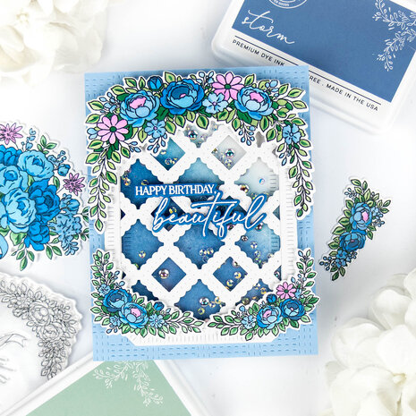 Pinkfresh Studio The Daydream Edit Die Celebrate in Blooms by Kinnari Zaveri (322326)