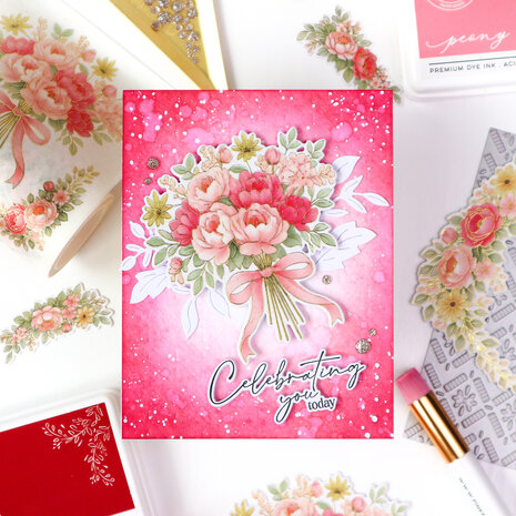 Pinkfresh Studio The Daydream Edit Die Celebrate in Blooms by Kinnari Zaveri (322326)
