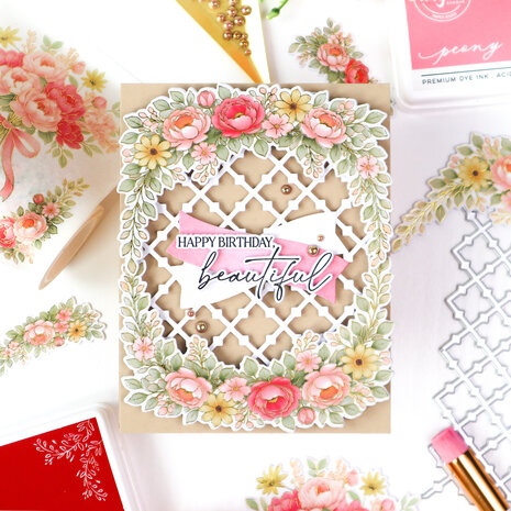 Pinkfresh Studio The Daydream Edit Die Celebrate in Blooms by Kinnari Zaveri (322326)