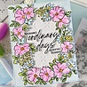 Pinkfresh Studio The Daydream Edit Stencil Garden Grace by Dawn Woleslagle (323226)
