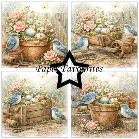 Paper Favourites Bird House 6x6 Inch Paper Pack (PF576)