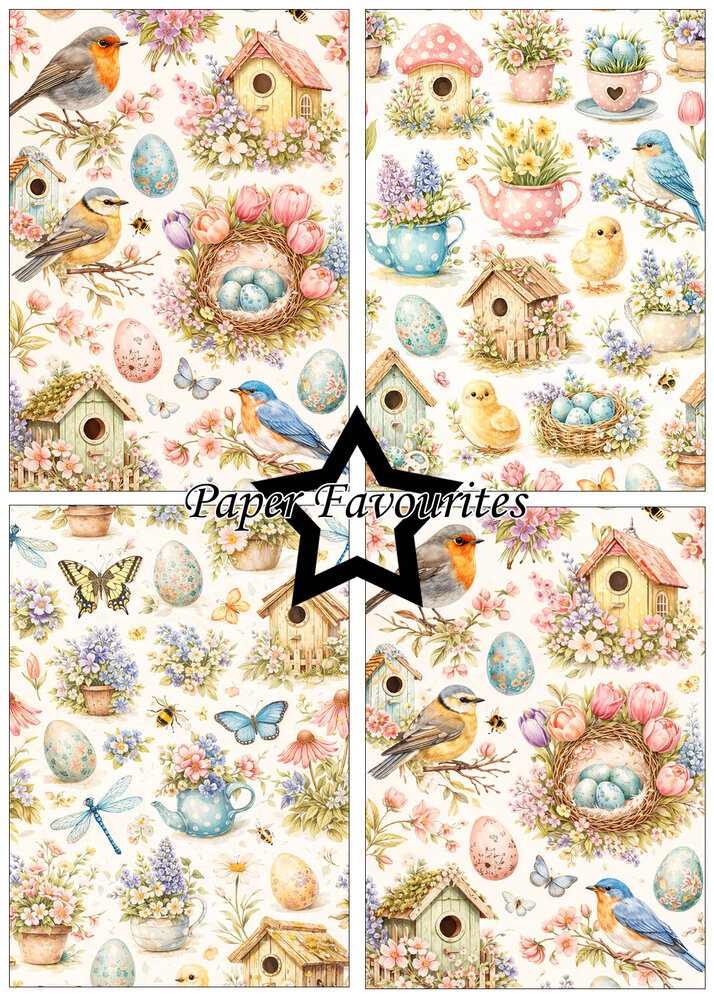 Paper Favourites Bird House A5 Paper Pack (PFA217)
