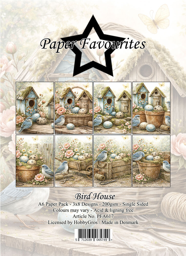 Paper Favourites Bird House A6 Paper Pad (PFA617)