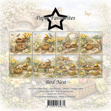 Paper Favourites Bird Nest 6x6 Inch Paper Pack (PF577)