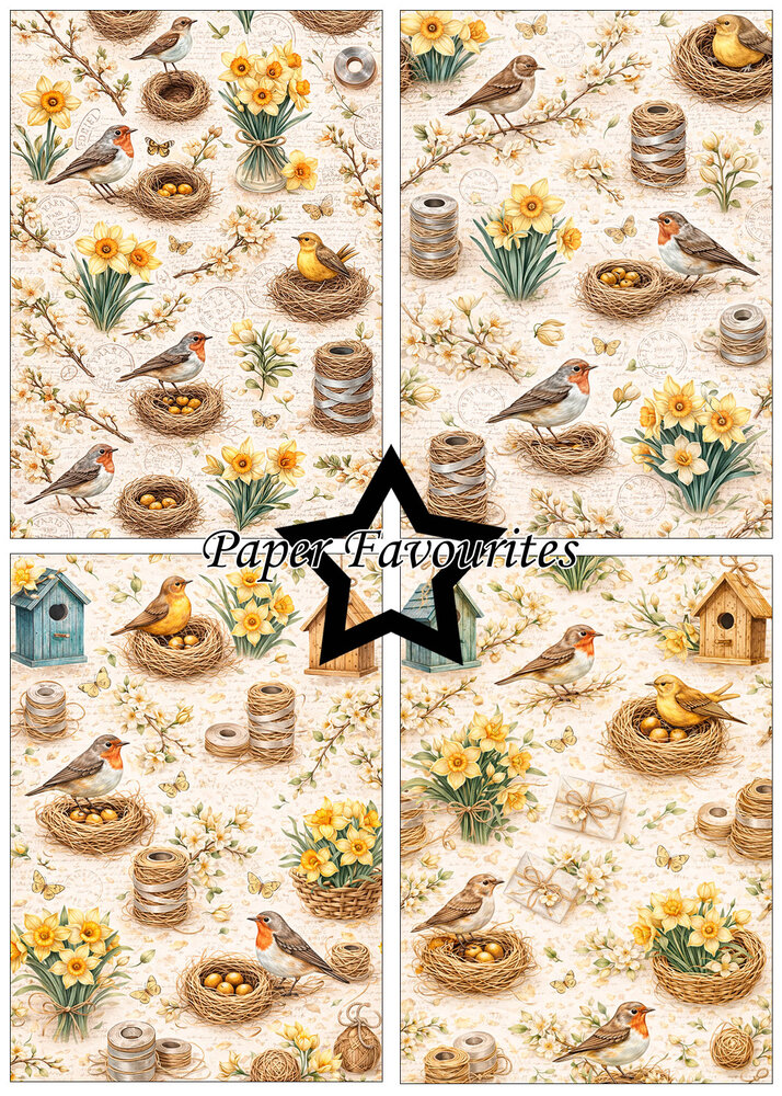 Paper Favourites Bird Nest A5 Paper Pack (PFA218)