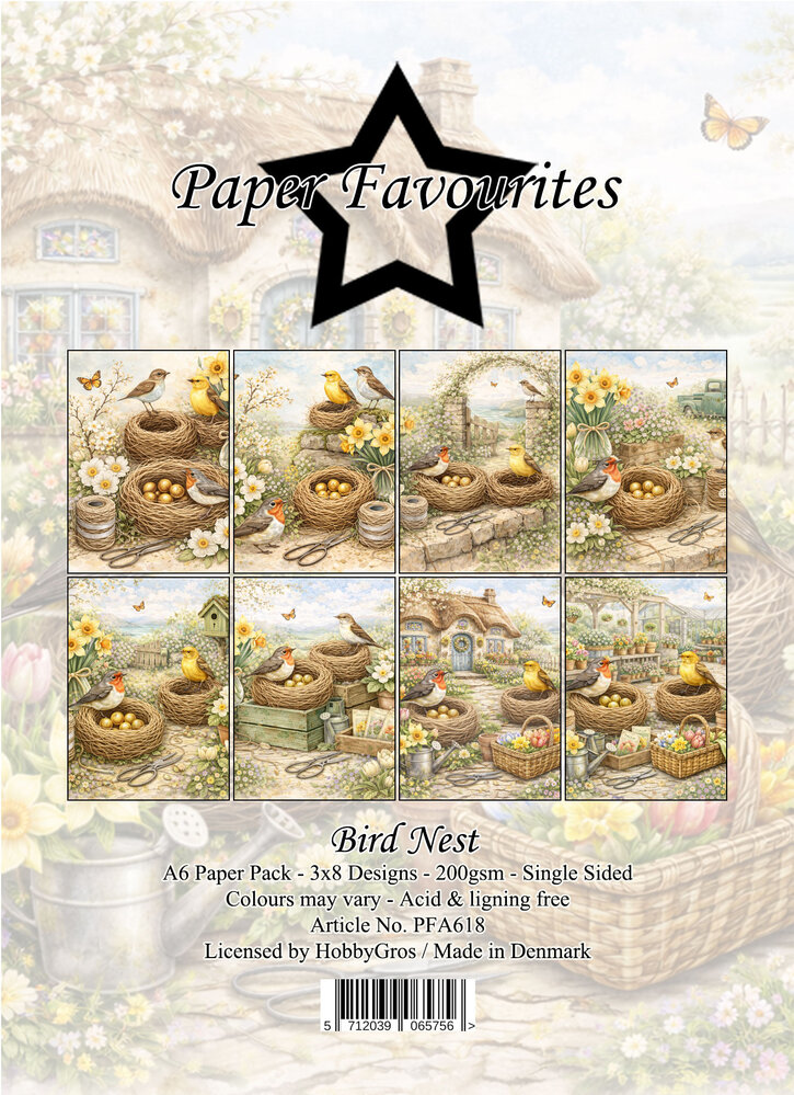 Paper Favourites Bird Nest A6 Paper Pad (PFA618)