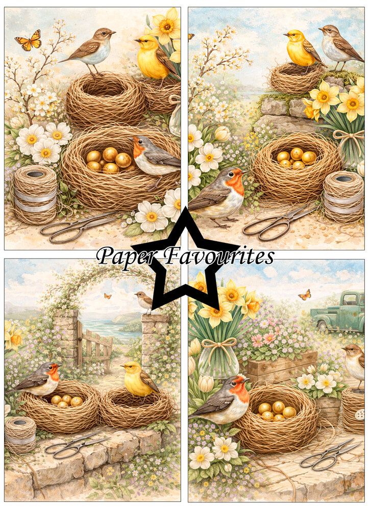 Paper Favourites Bird Nest A6 Paper Pad (PFA618)