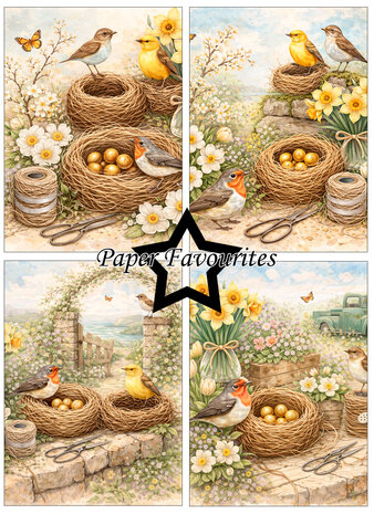 Paper Favourites Bird Nest A6 Paper Pad (PFA618)