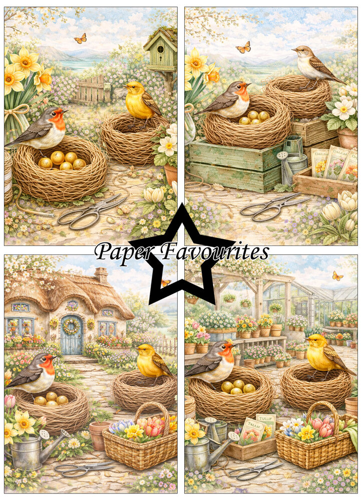 Paper Favourites Bird Nest A6 Paper Pad (PFA618)
