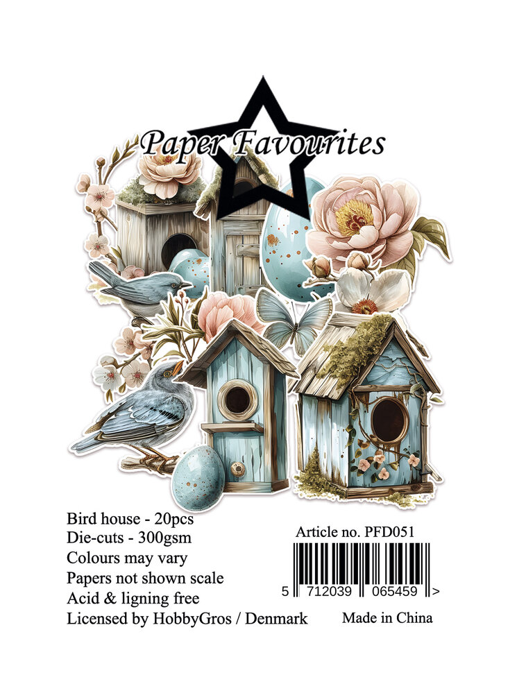 Paper Favourites Die-Cuts A7 Bird House (20pcs) (PFD051)