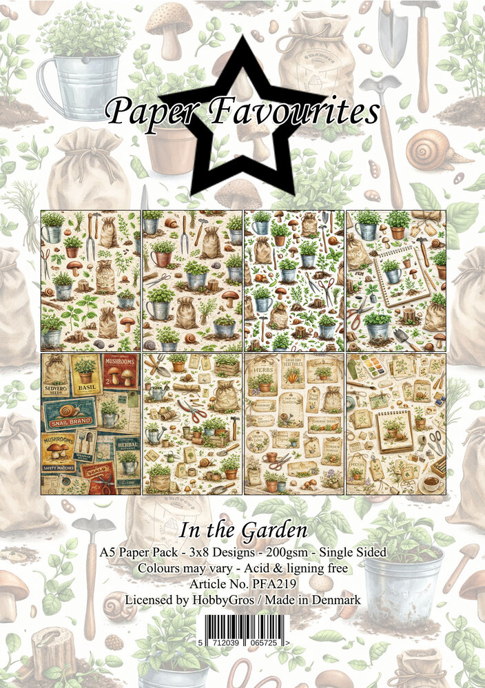 Paper Favourites In the Garden A5 Paper Pack (PFA219)