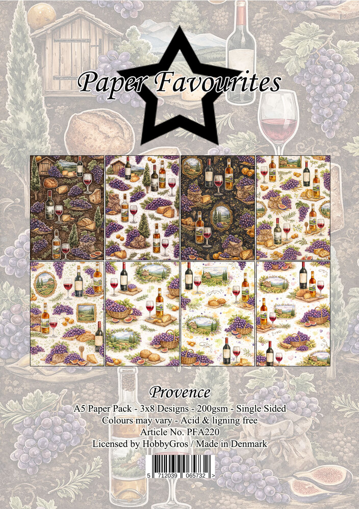 Paper Favourites Provence A5 Paper Pack (PFA220)